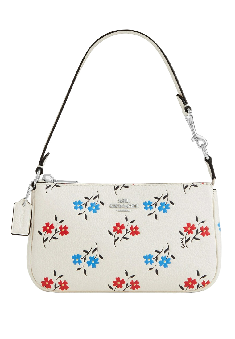 COACH Nolita 19 With Floral Print - White