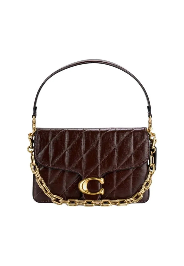 COACH Chain Tabby Shoulder Bag With Quilting CAF55