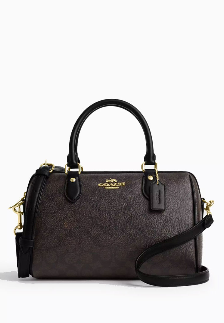 COACH Rowan Satchel Bag In Signature Canvas