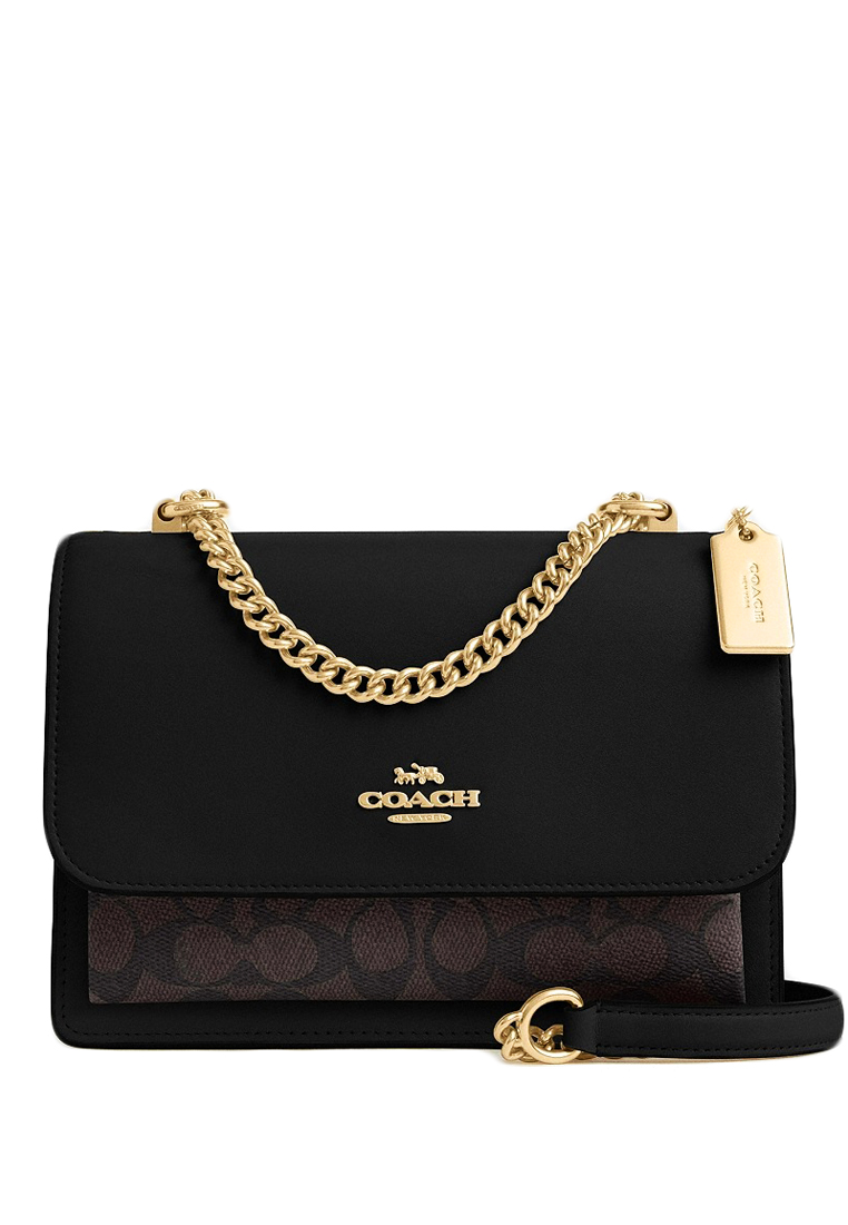 COACH Klare Crossbody Bag In Signature Canvas - Walnut/Black