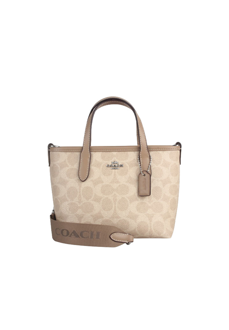 COACH City Mini Tote Bag In Signature Canvas CW032