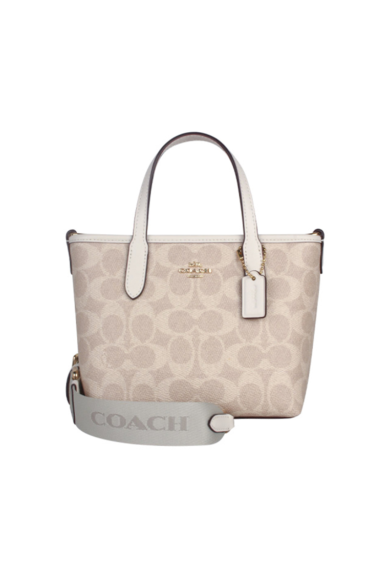 COACH City Mini Tote Bag In Signature Canvas CW032