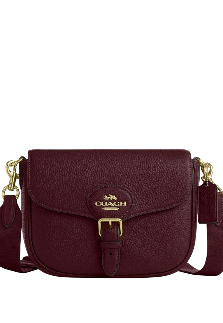 COACH Amelia Saddle Bag - Merlot