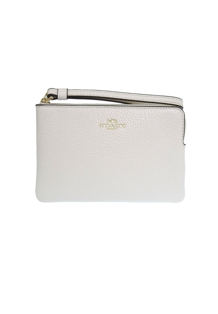 COACH Coach Zip Leather Wallet  (CP483) - IM / CHALK