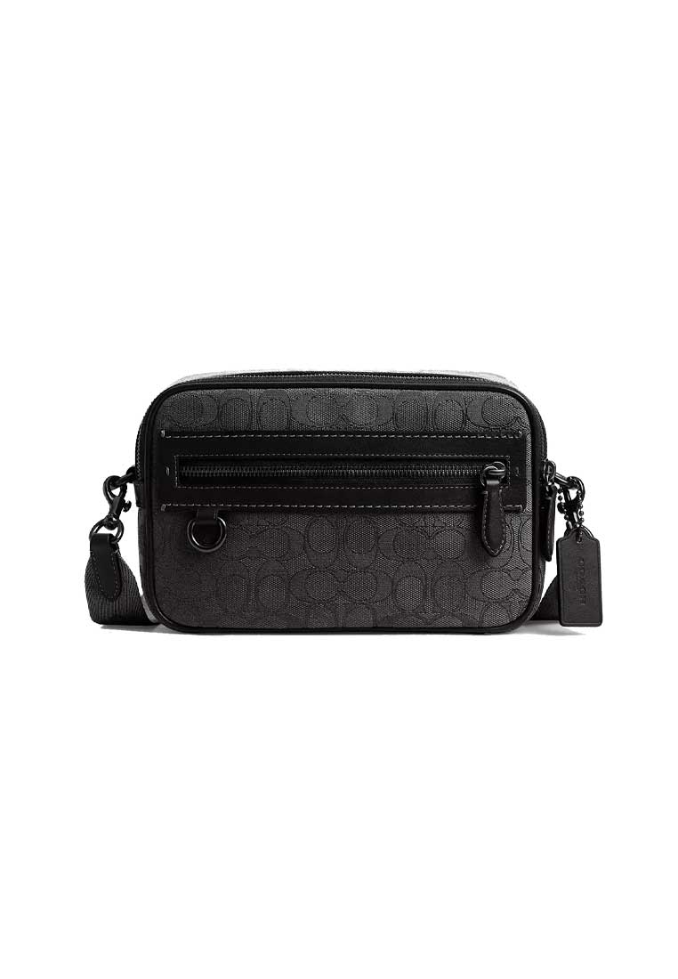 COACH Theo Camera Bag In Signature Jacquard Black CBF21