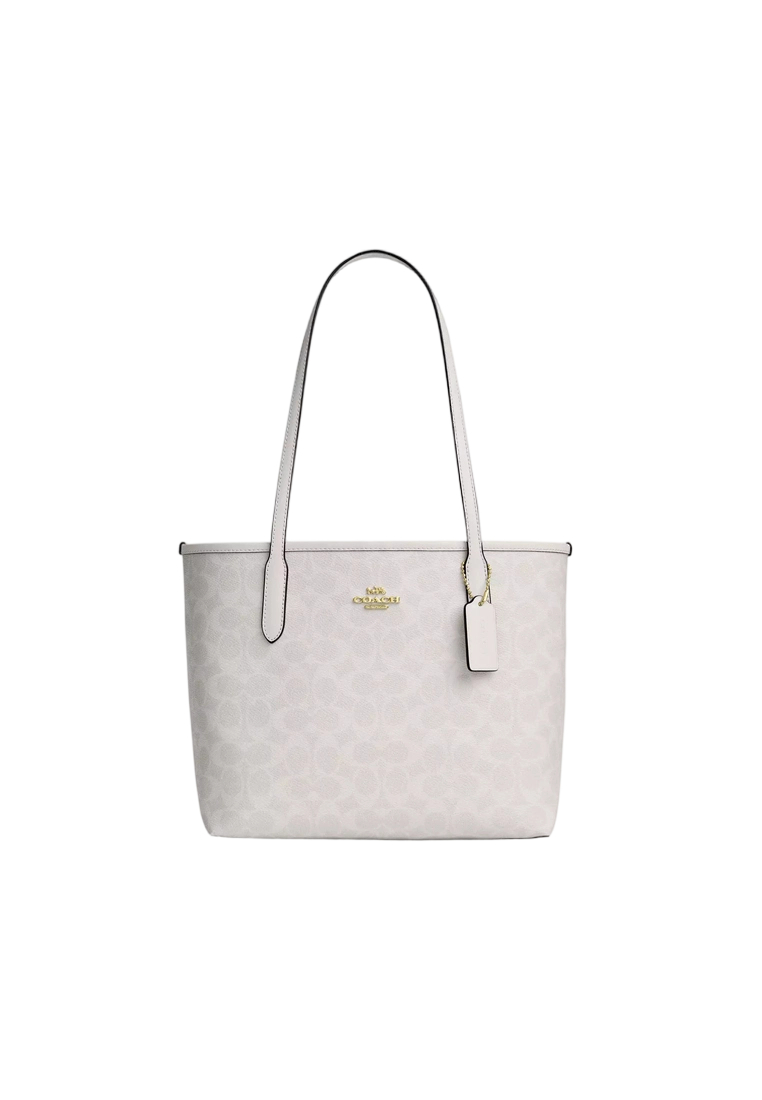 COACH Medium City Tote Bag In Signature Canvas CDX82