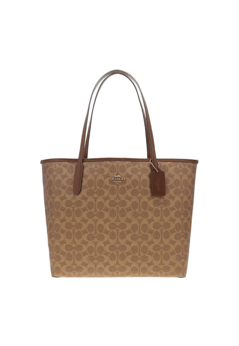 COACH City Tote Bag In Signature Canvas CV976