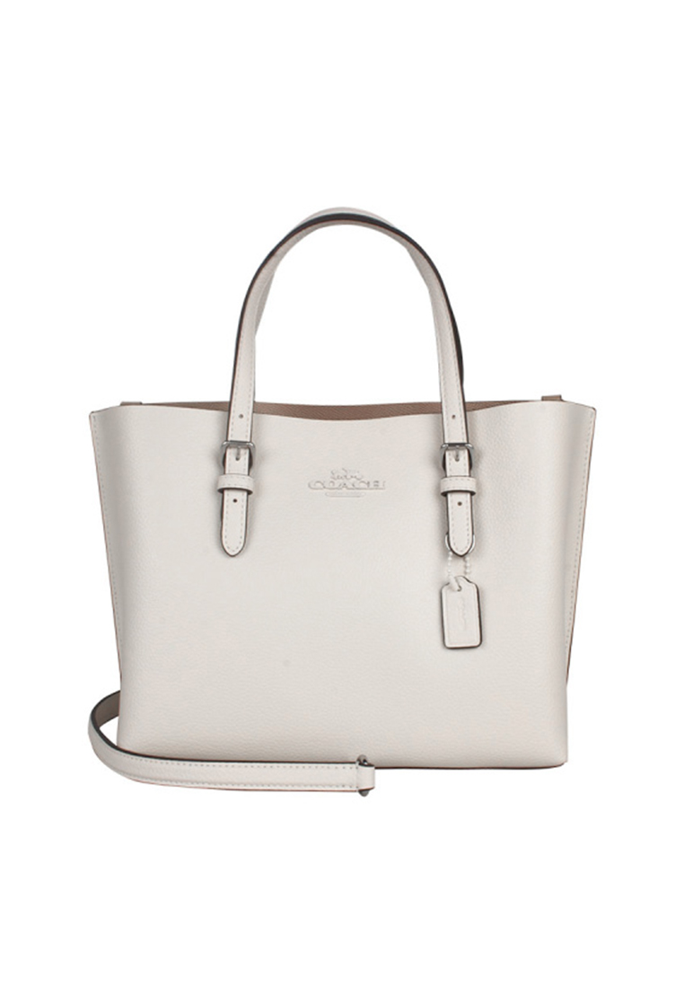 COACH Mollie Tote Bag 25 In Silver Chalk CV966