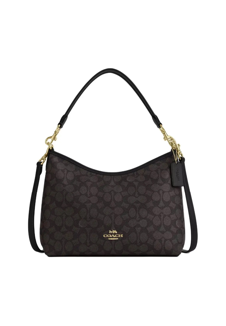 COACH Women's Mollie Tote Bag In Walnut With Black CV968