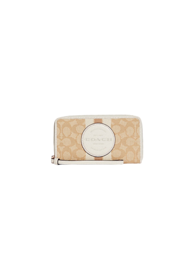 COACH Coach Large Dempsey C9073 Phone Wallet In Light Khaki Chalk