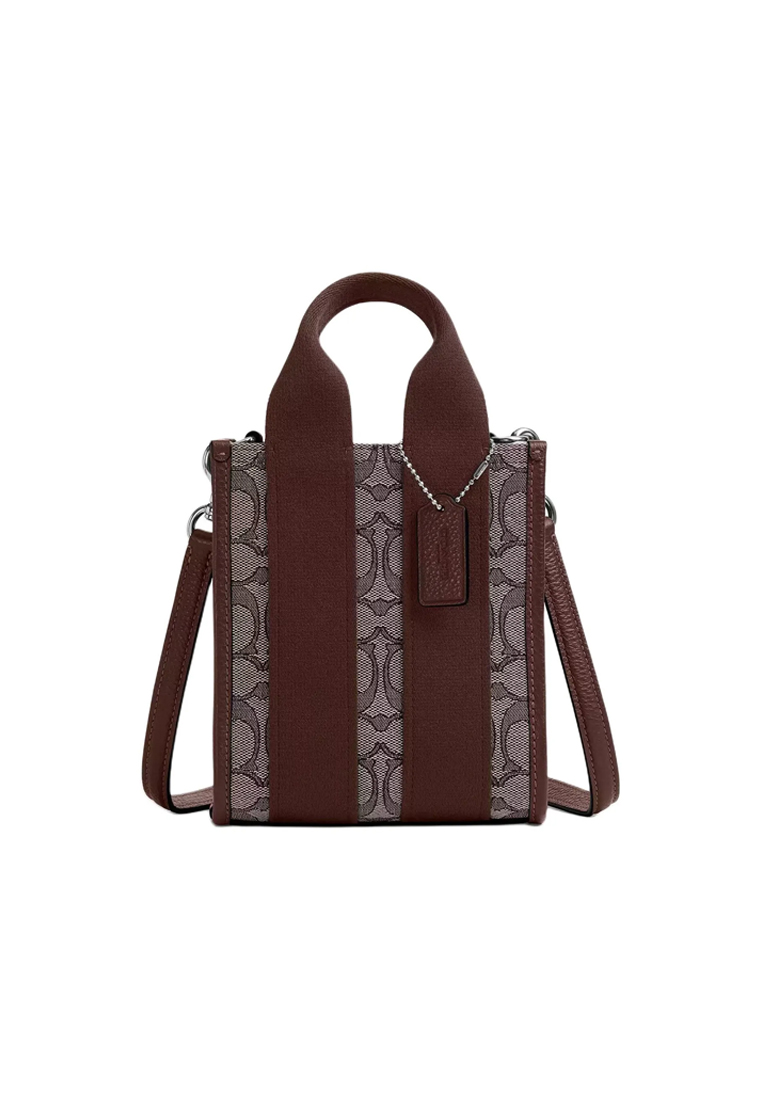 COACH Smith Mini Tote Bag In Signature Jacquard CCL75