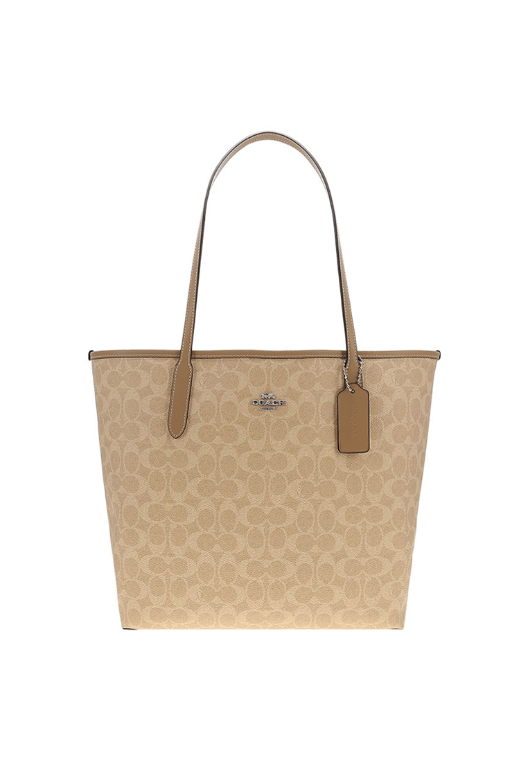 Coach City Tote Bag In Signature Canvas CV976