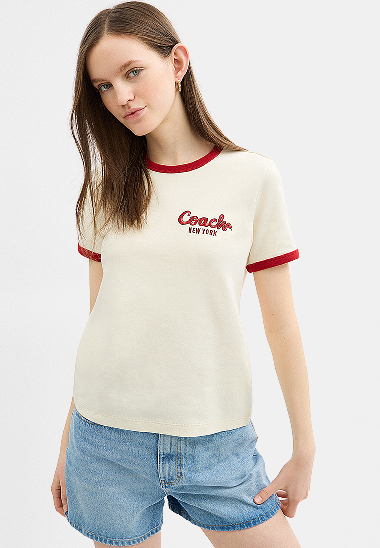 Coach New Year Ringer T-Shirt
