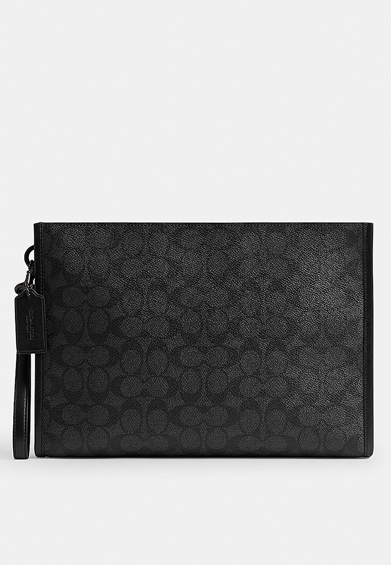 Coach Charter Pouch In Signature Canvas