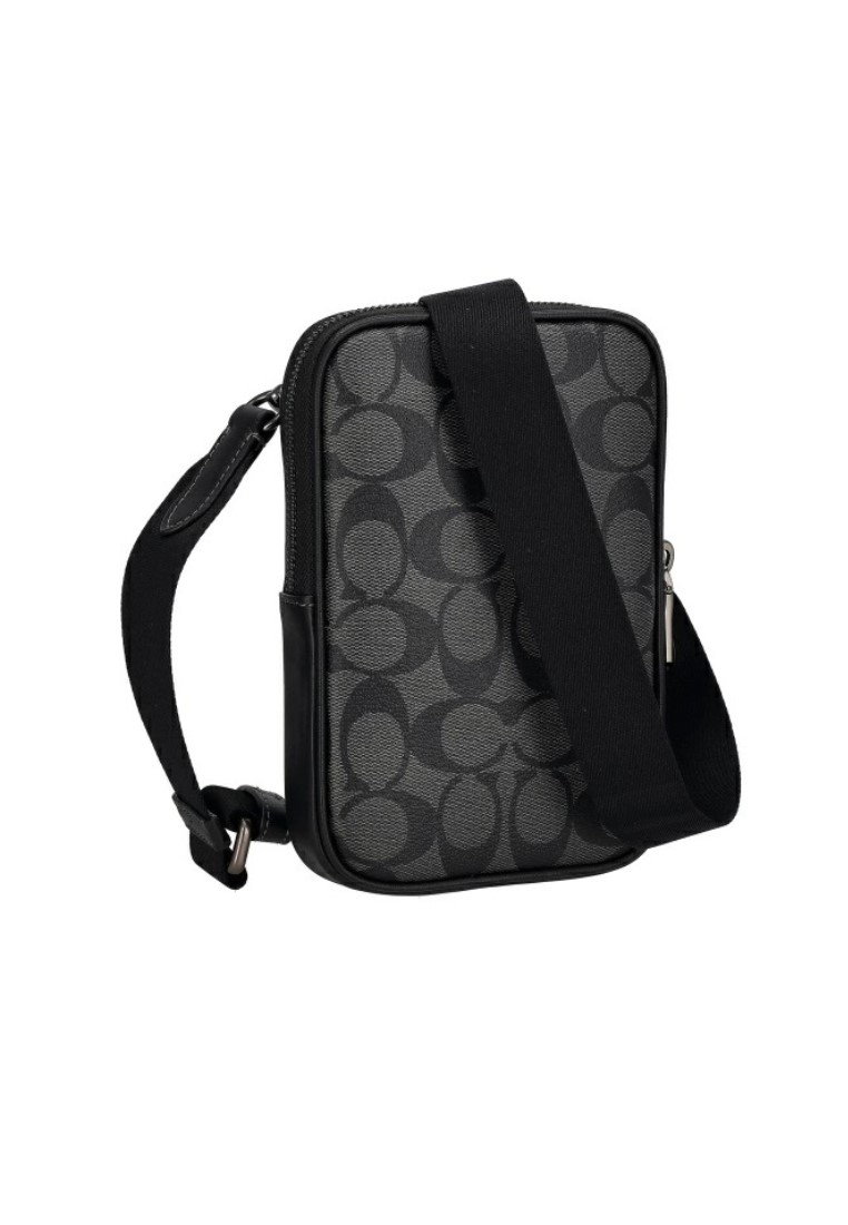 COACH COACH Aden Crossbody Bag In Signature Canvas (CO912) – QB/Charcoal/Black