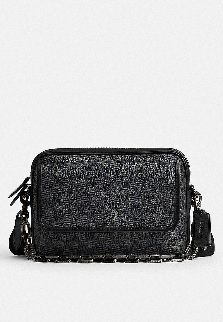 Coach Charter Flap Crossbody 24 In Signature Canvas