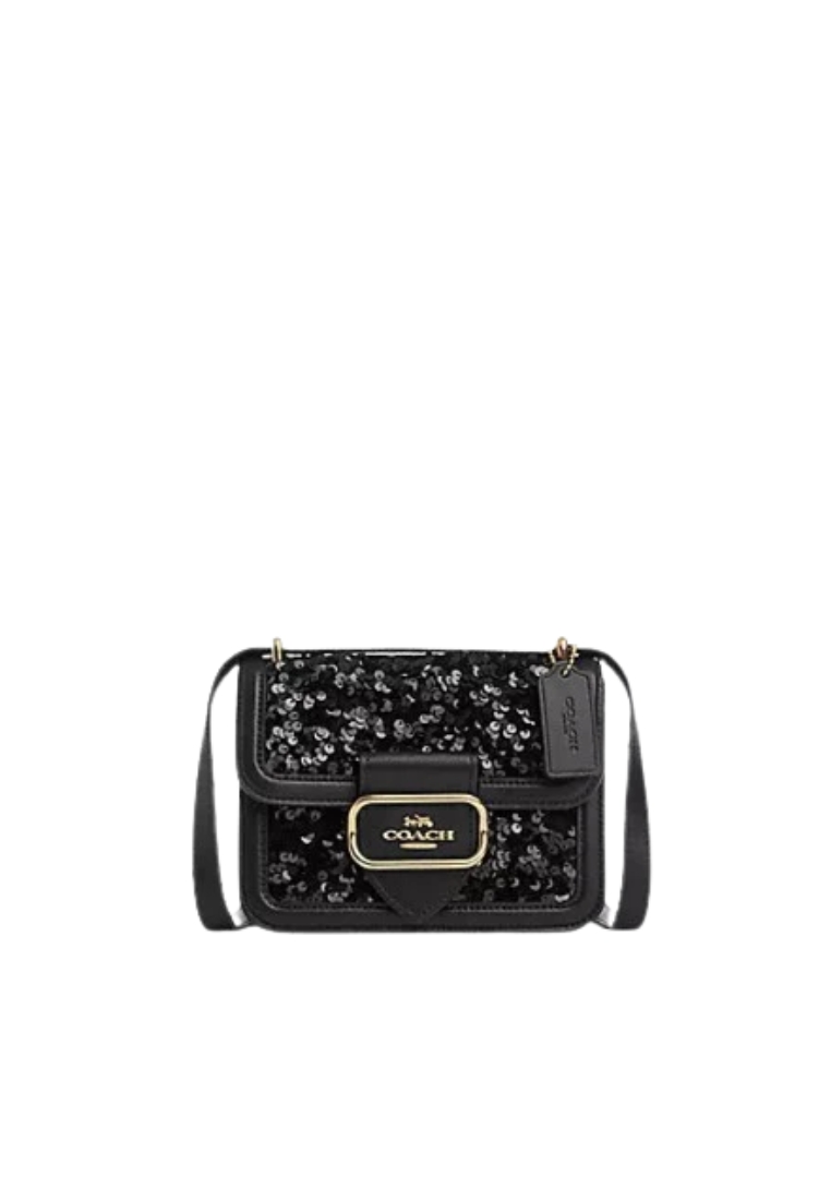 COACH Coach Morgan Crossbody Bag Square In Black CO922