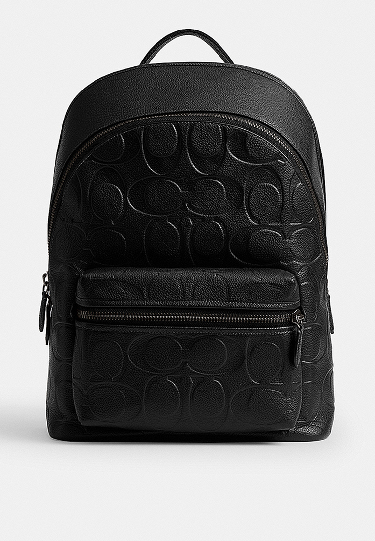 Coach Charter Backpack In Maxi Signature Leather