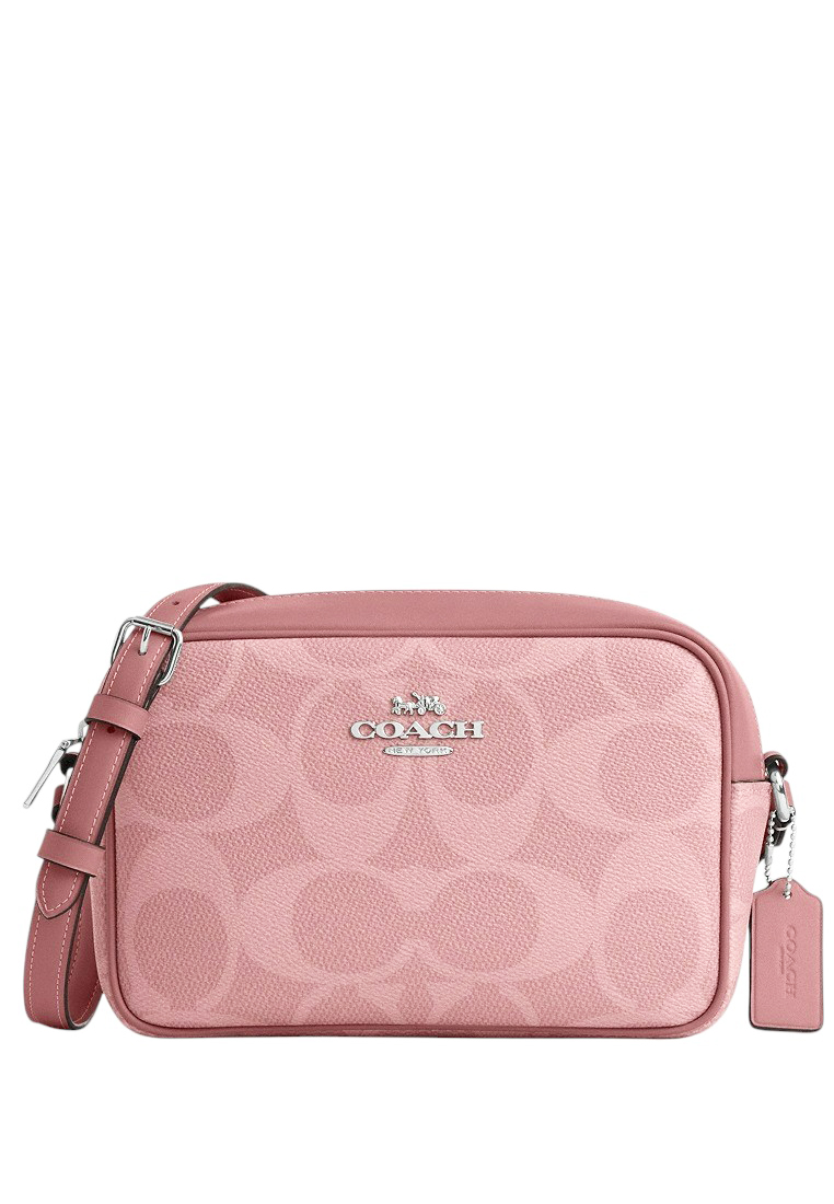 COACH Jamie Camera Bag In Maxi Signature Canvas - Dusty Pink