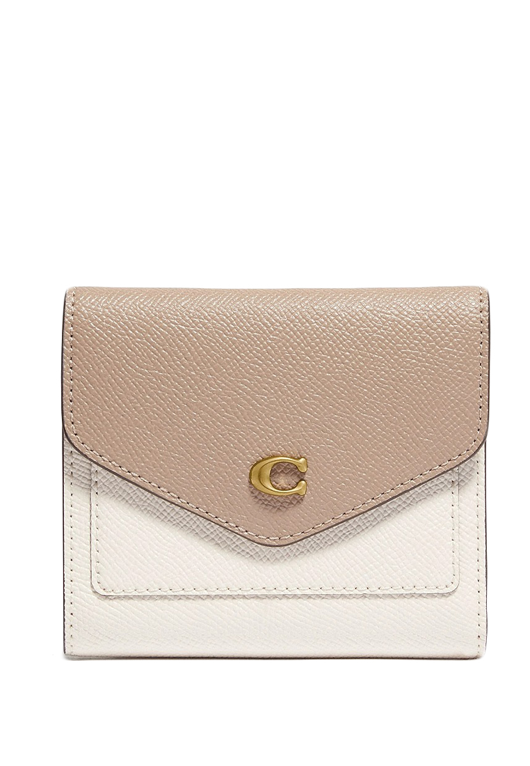 COACH Wyn Small Wallet In Colorblock - Beige/White