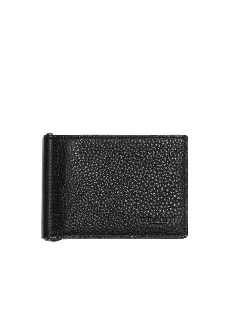 COACH Coach Slim Money Clip Billfold Wallet CH090 In Black