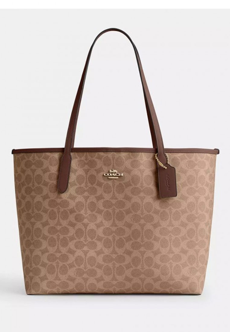 COACH City Tote Bag In Signature Canvas