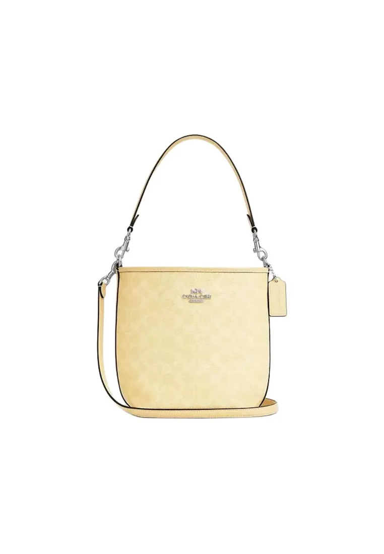 COACH City Bucket 17 Women's Shoulder Bag in Straw Color CT800
