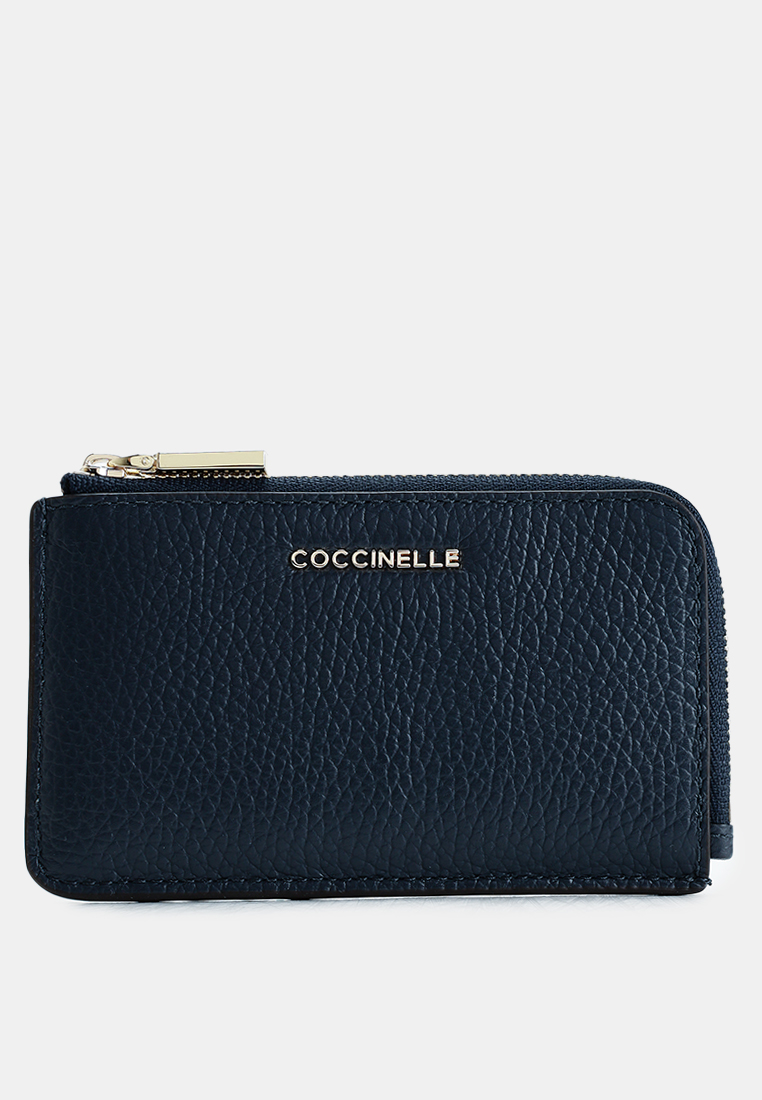 Coccinelle Metallic Tricolor Zip Card Case