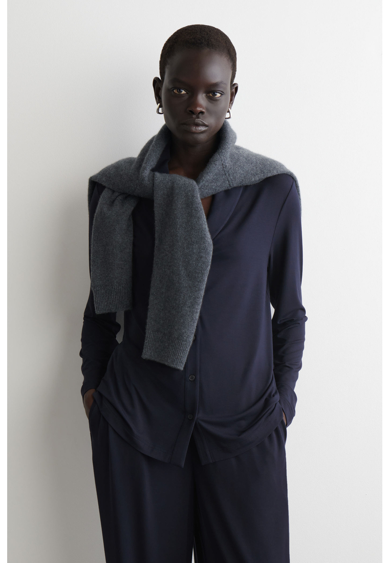 COS SHAWL-COLLAR JERSEY CARDIGAN