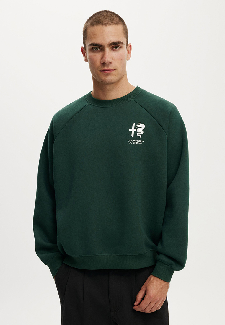 Cotton On Box Fit Alfa Romeo Sweatshirt