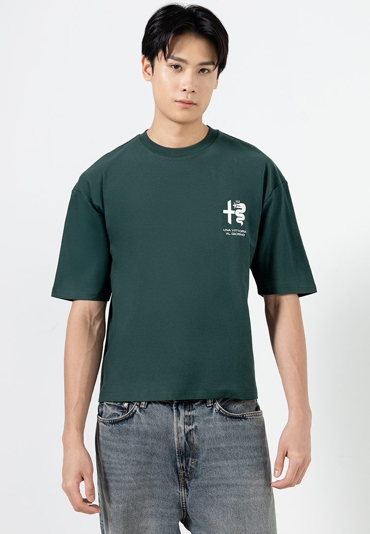 Cotton On Cropped Fit Alfa Romeo T-Shirt