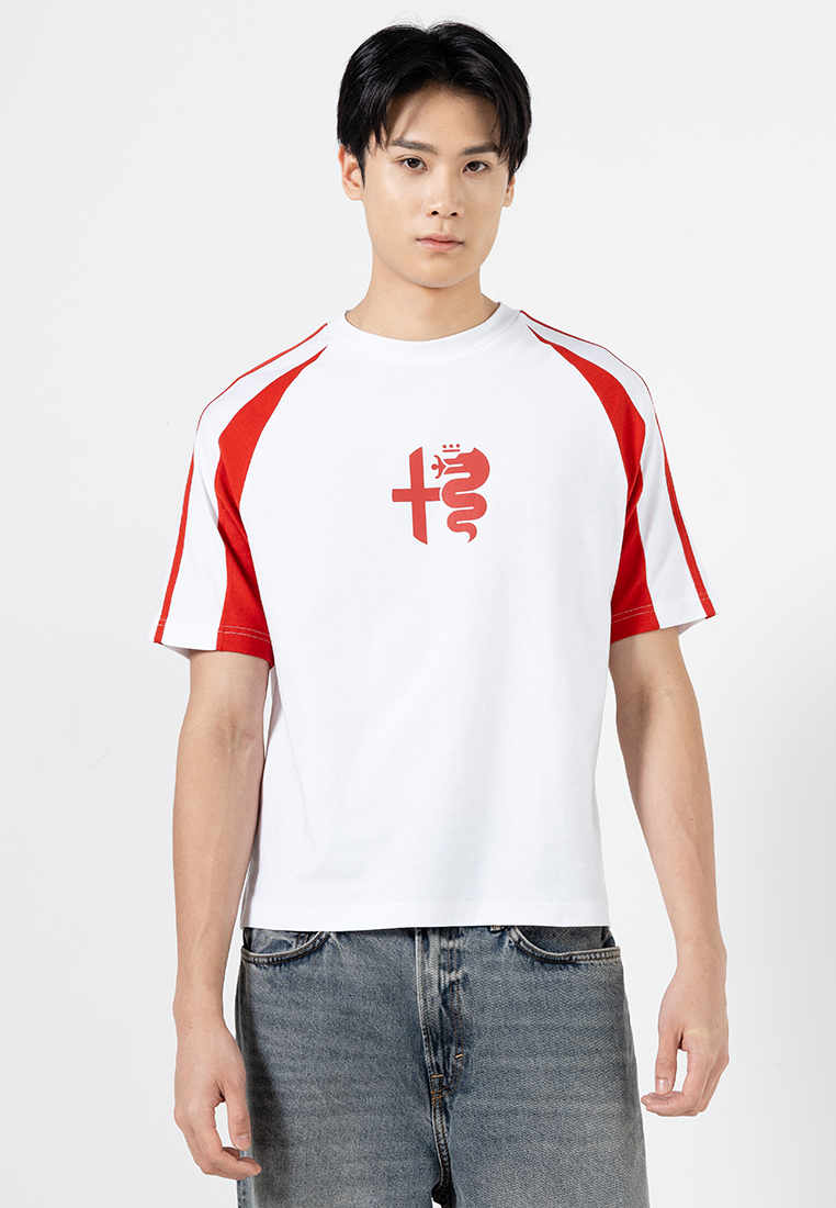 Cotton On Cropped Fit Alfa Romeo T-Shirt