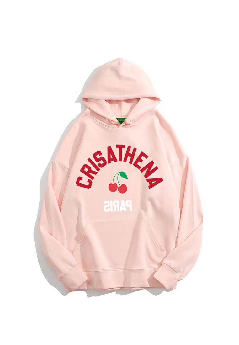 Crisathena Crisathena Cherry Hoodie in Pink