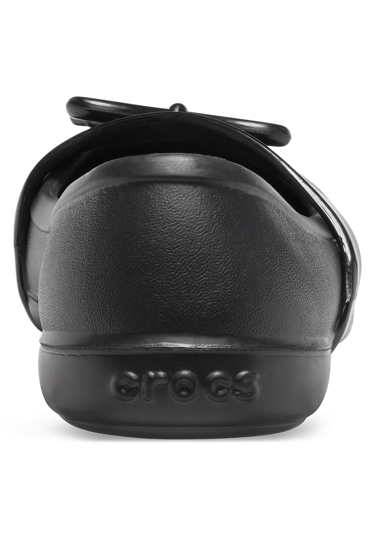 white crocs with colored strap