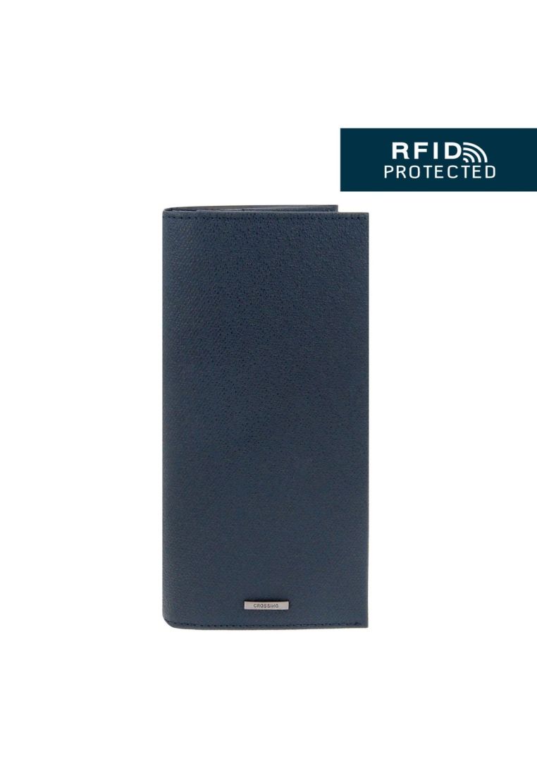 CROSSING Crossing Elite Long Leather Wallet RFID - Jeans