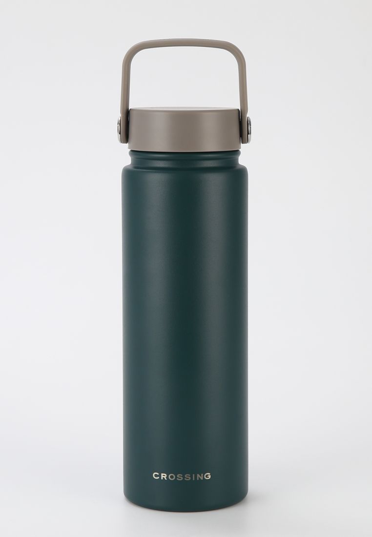 CROSSING Crossing Urban Ceramic S/S Insulated Flat Cap Bottle With Handle 720ml - Squash Latte (Mix)