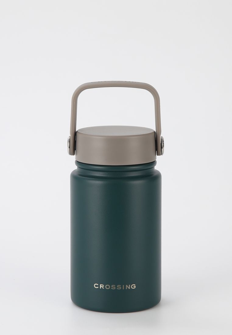 CROSSING Crossing Urban Ceramic S/S Insulated Flat Cap Bottle With Handle 400ml - Squash Latte (Mix)