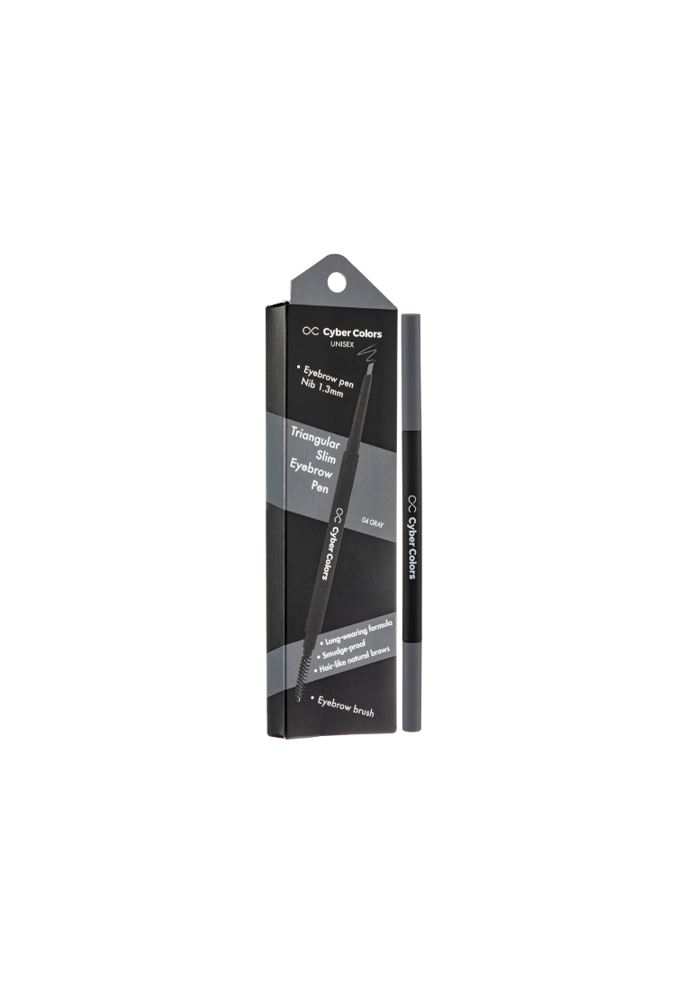 Cyber Colors Cyber Colors Triangular Slim Eyebrow Pen #04 Gray