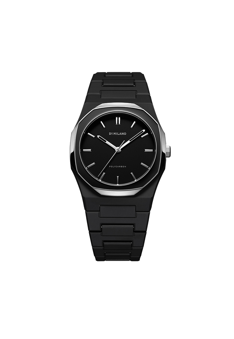 D1 Milano Gun Mesh Polycarbon Bracelet Watch, 37 mm