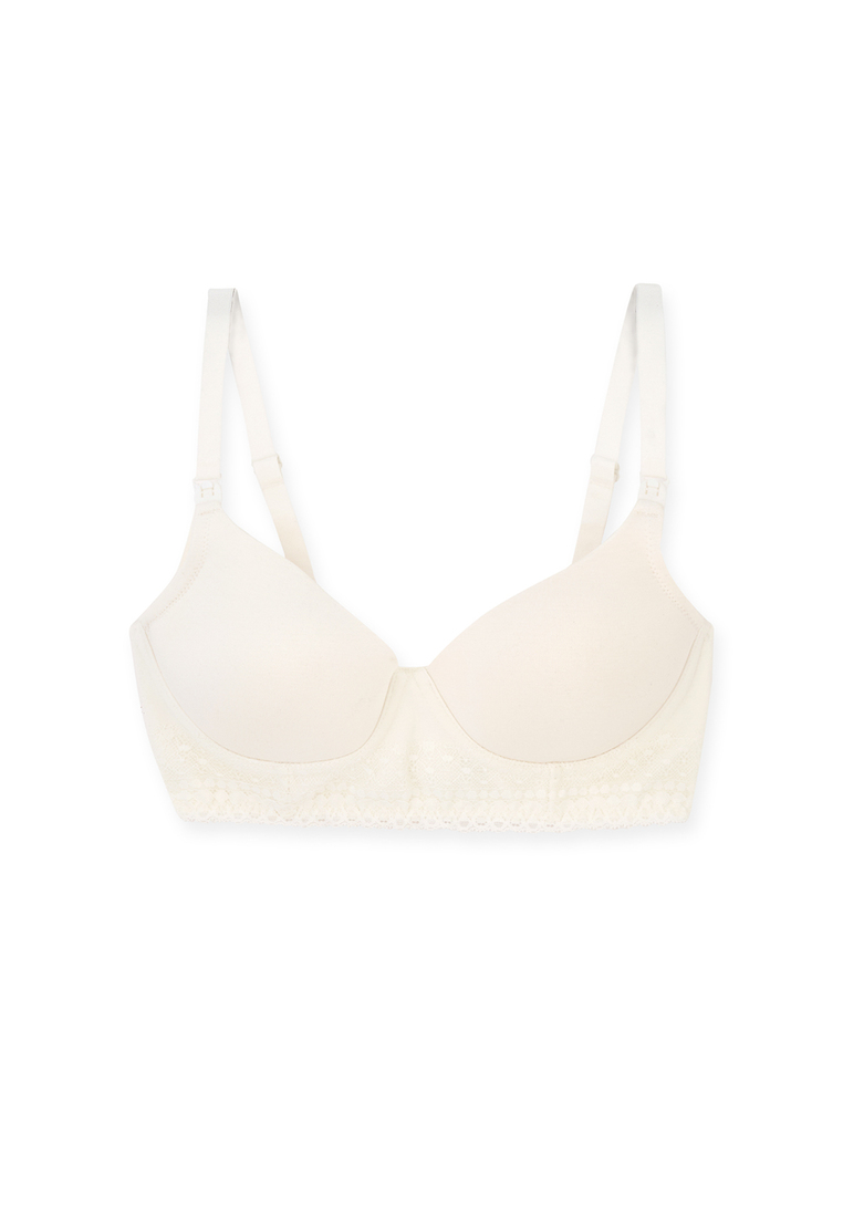 DAGİ Ecru Maternity Soft Bra, Non-Padded, Non-wired, Underwear for Women