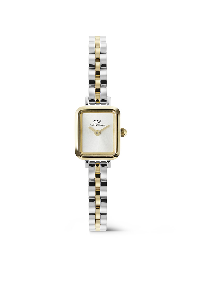Daniel Wellington Quadro Mini 3-Link Two Tone Gold - Women Watch stainless steel watch DW Official A