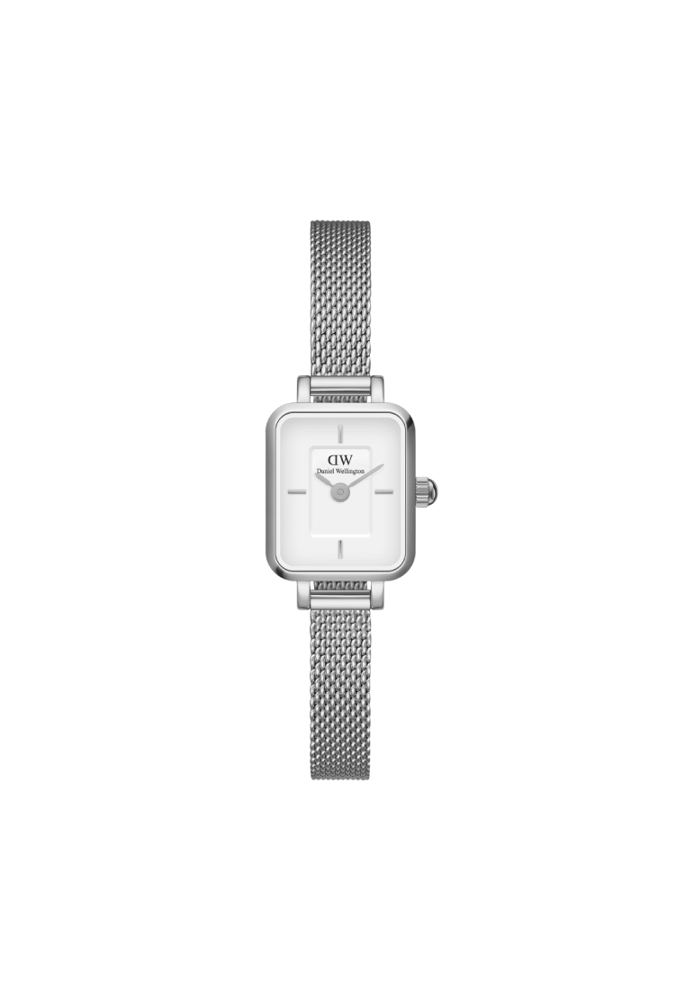 Daniel Wellington Quadro Mini Sterling Silver - Fashion Watch for women - Stainless Steel Strap Watc