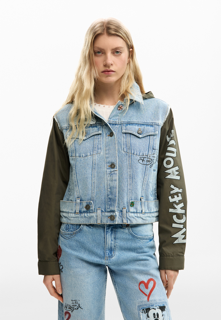 Desigual Mickey Mouse™ bimaterial parka