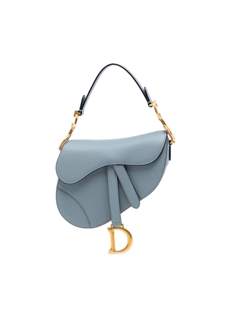 Dior Pre-Loved Dior Grained Calfskin Saddle Bag