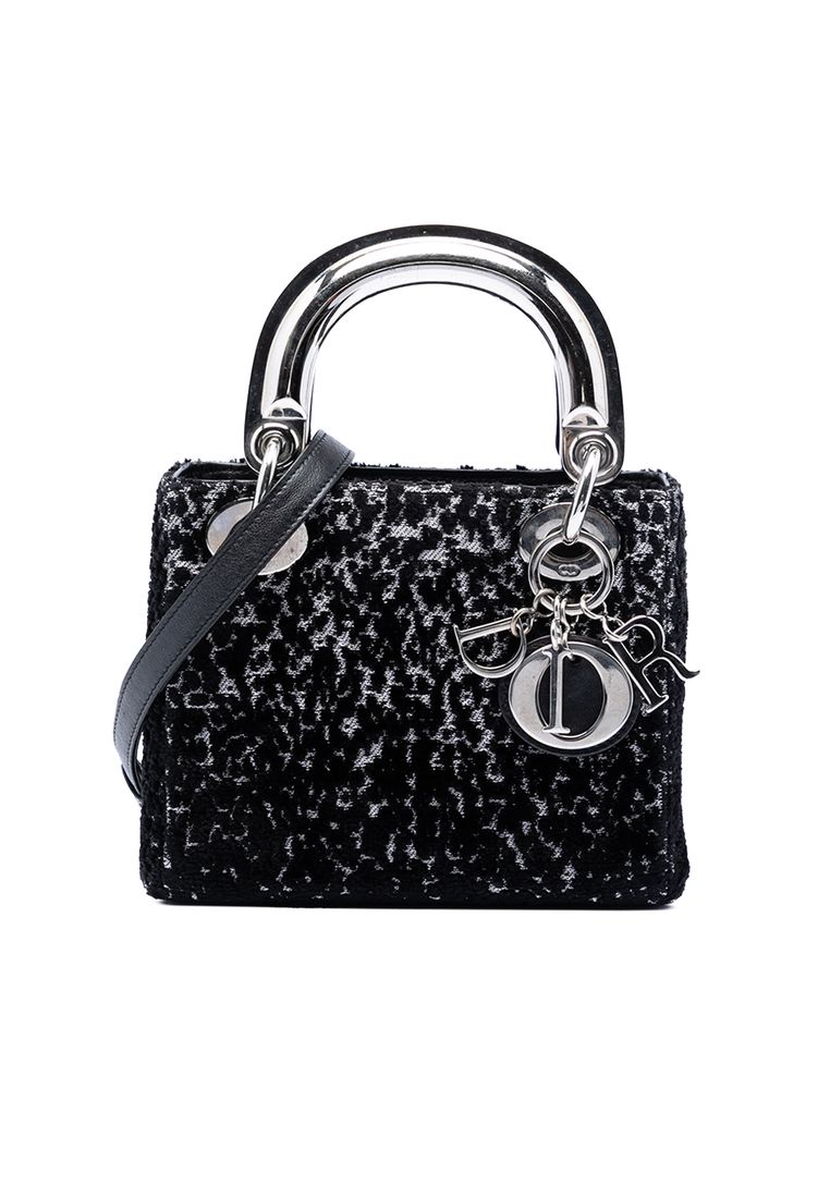 Dior Pre-Loved Dior Mini Fabric Lame Lady Dior