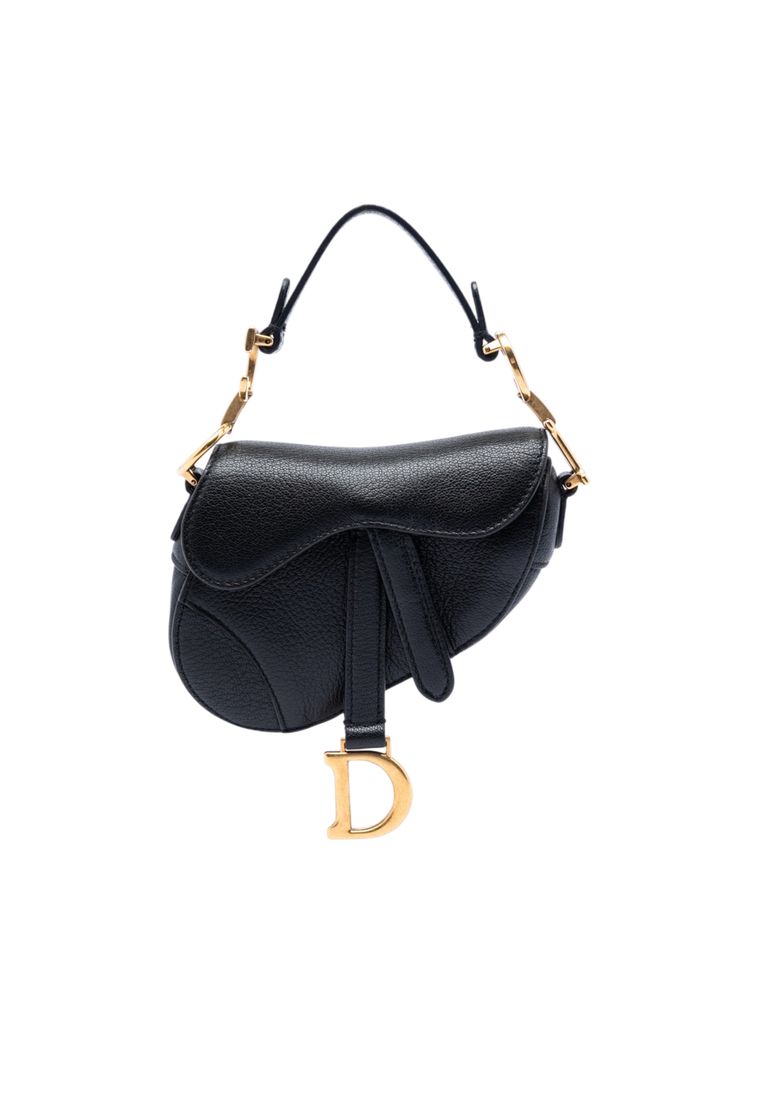 Dior Pre-Loved Dior Micro Goatskin Saddle Bag