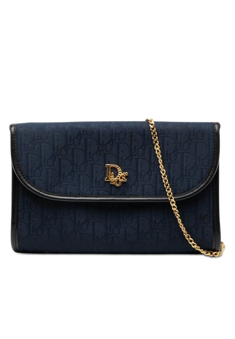 Dior Pre-Loved Dior Diorissimo Trotter Canvas Chain Crossbody