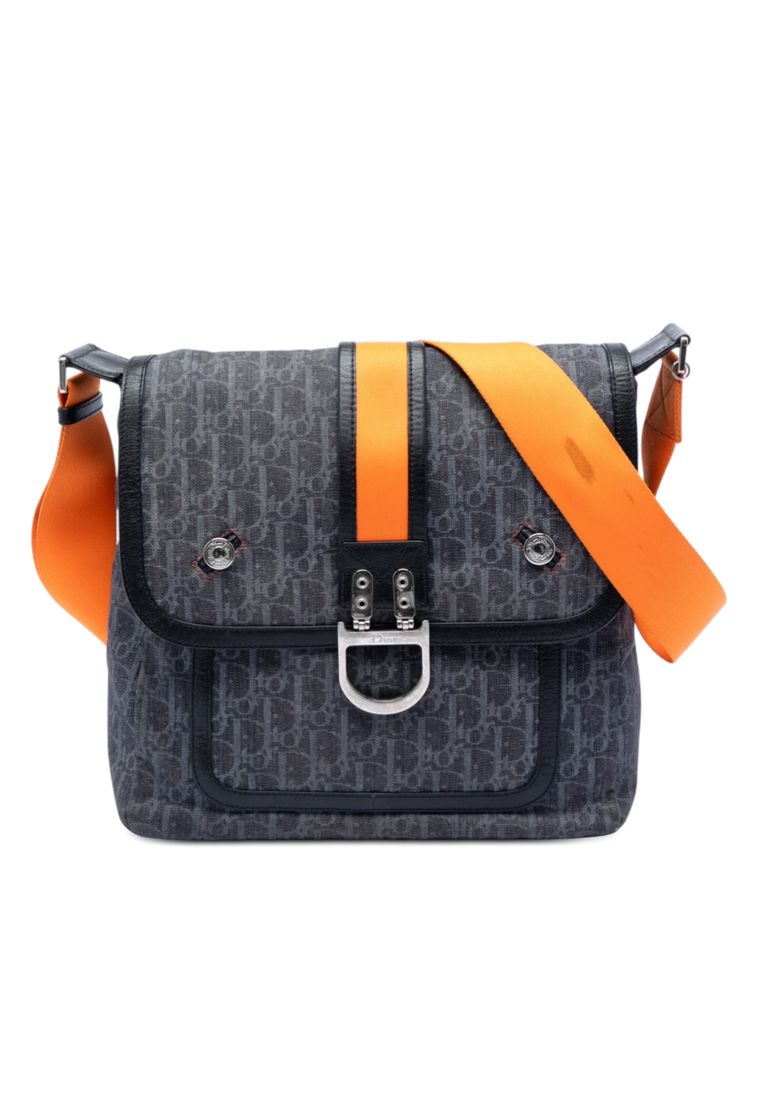 Dior Pre-Loved Dior Diorissimo Denim Flight Messenger Bag