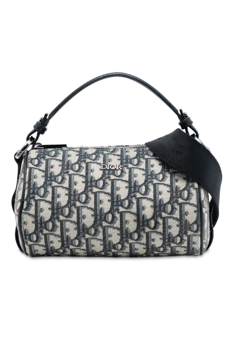 Dior Pre-Loved Dior Mini Oblique Canvas Roller Messenger Bag