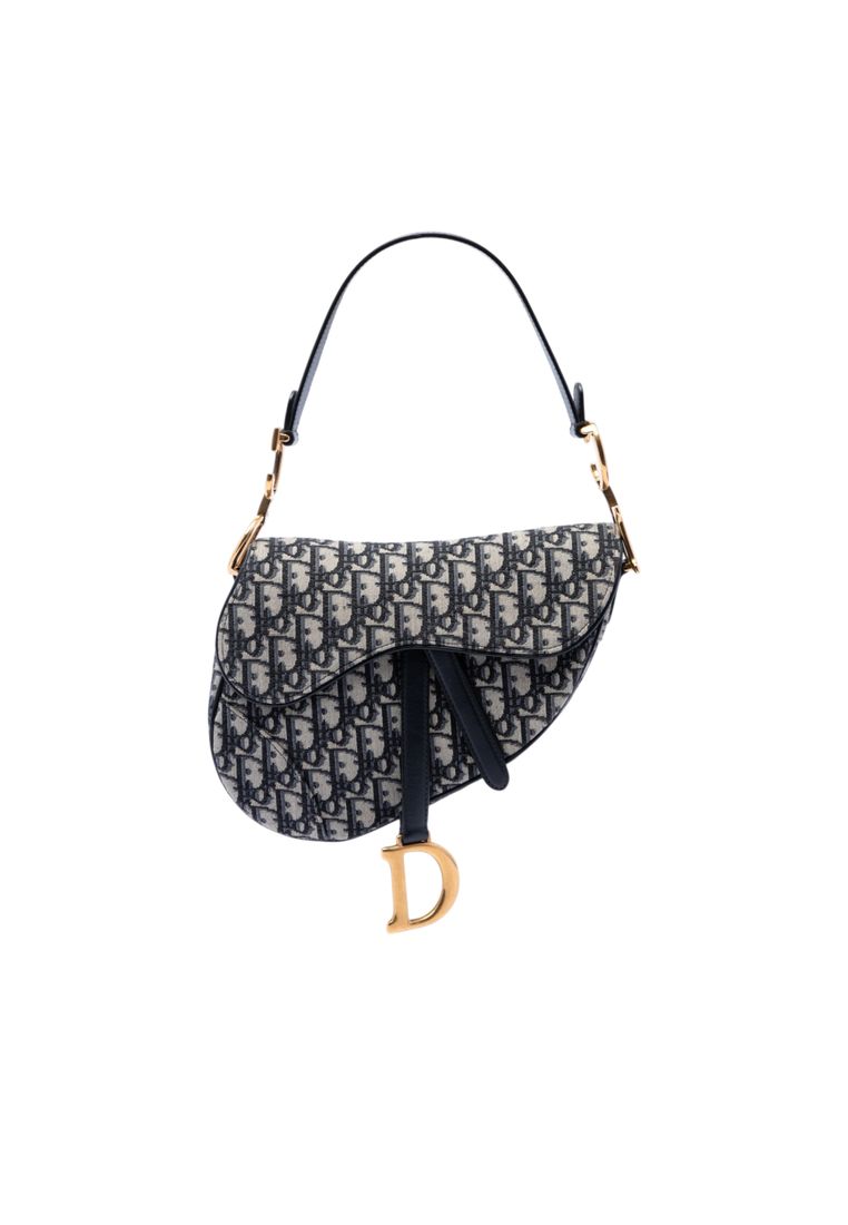 Dior Pre-Loved Dior Oblique Canvas Saddle Bag
